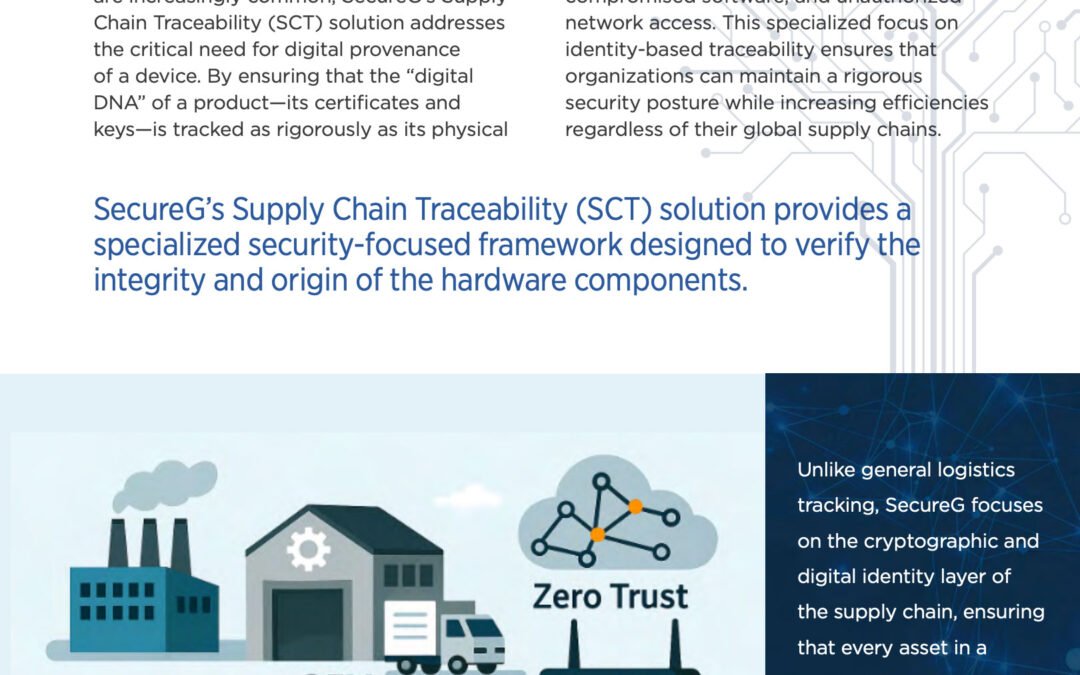 Supply Chain Traceability (SCT)